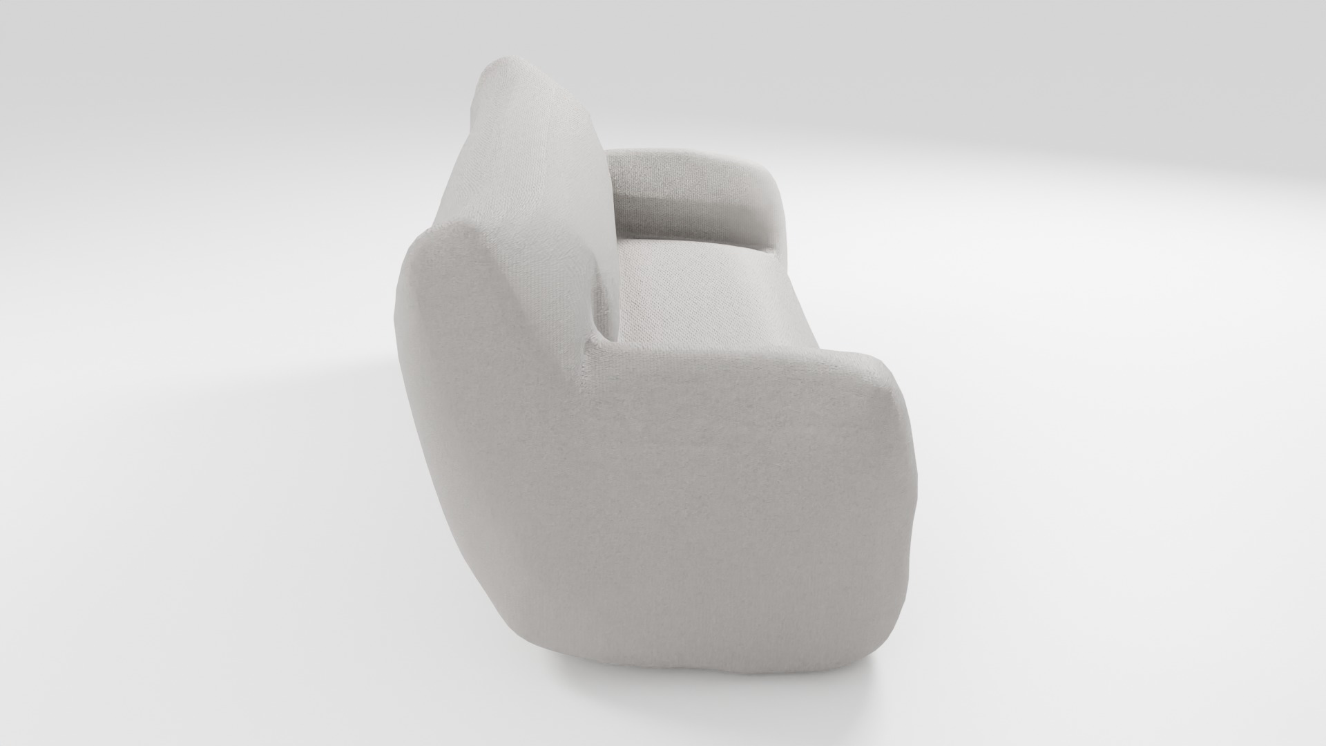 Stylish sofa in light colors with a unique design 3D model_1