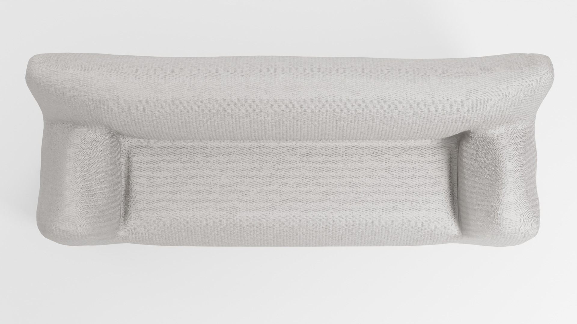 Stylish sofa in light colors with a unique design 3D model_5