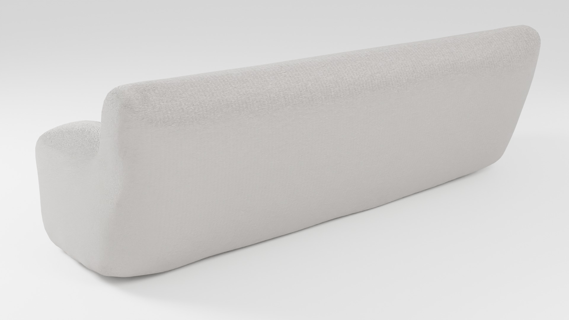 Stylish sofa in light colors with a unique design 3D model_3