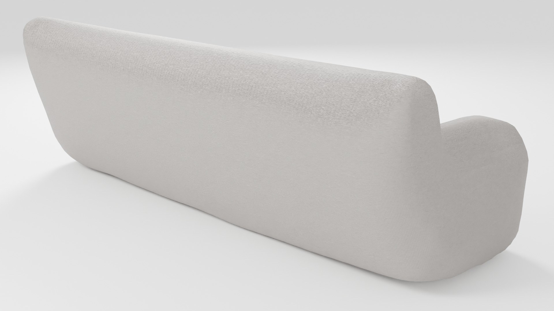 Stylish sofa in light colors with a unique design 3D model_2