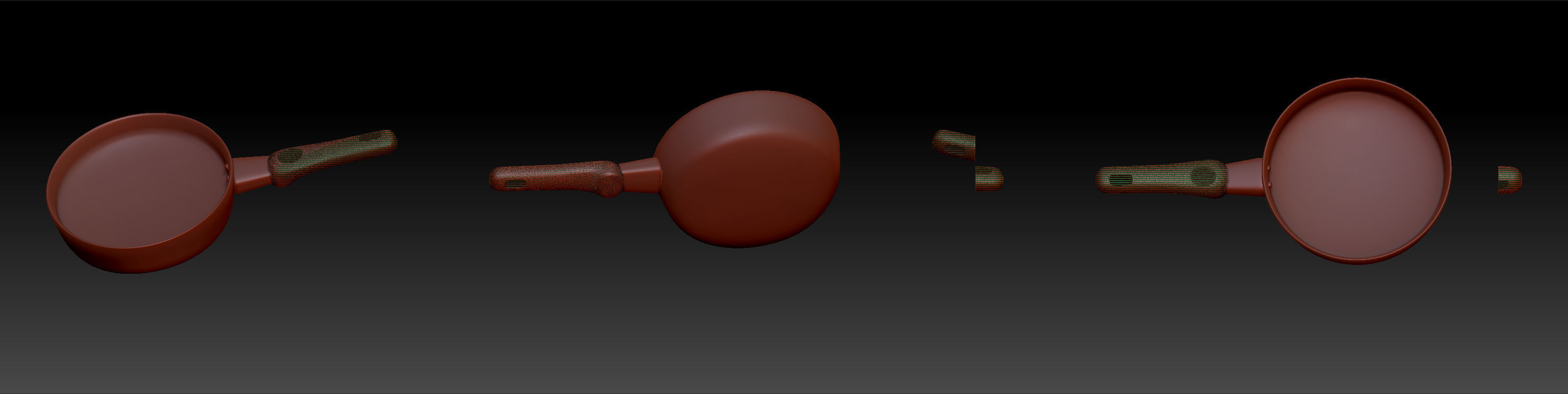 pan model Low-poly 3D model_2