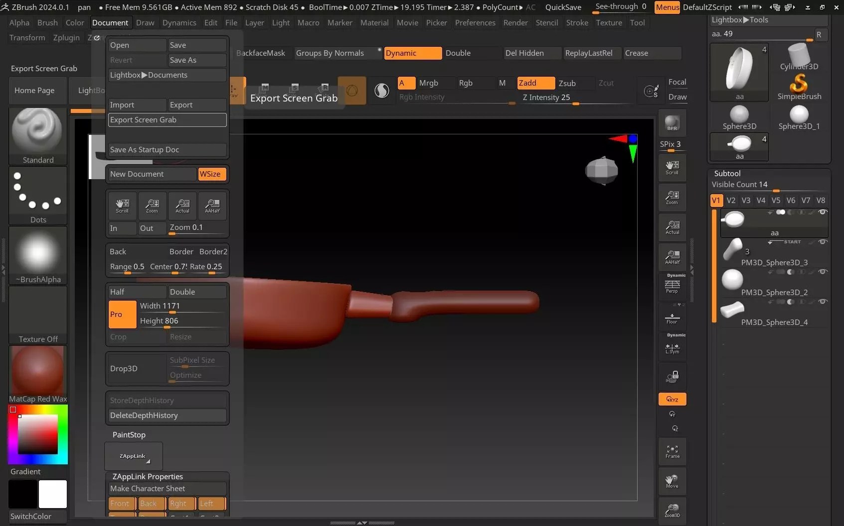 pan model Low-poly 3D model_0