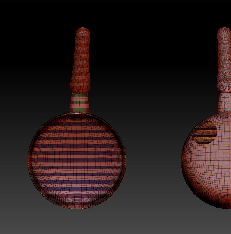 pan model Low-poly 3D model_3