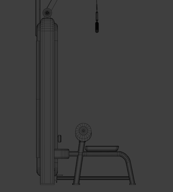 Lat Pulldown Machine 3D model_13