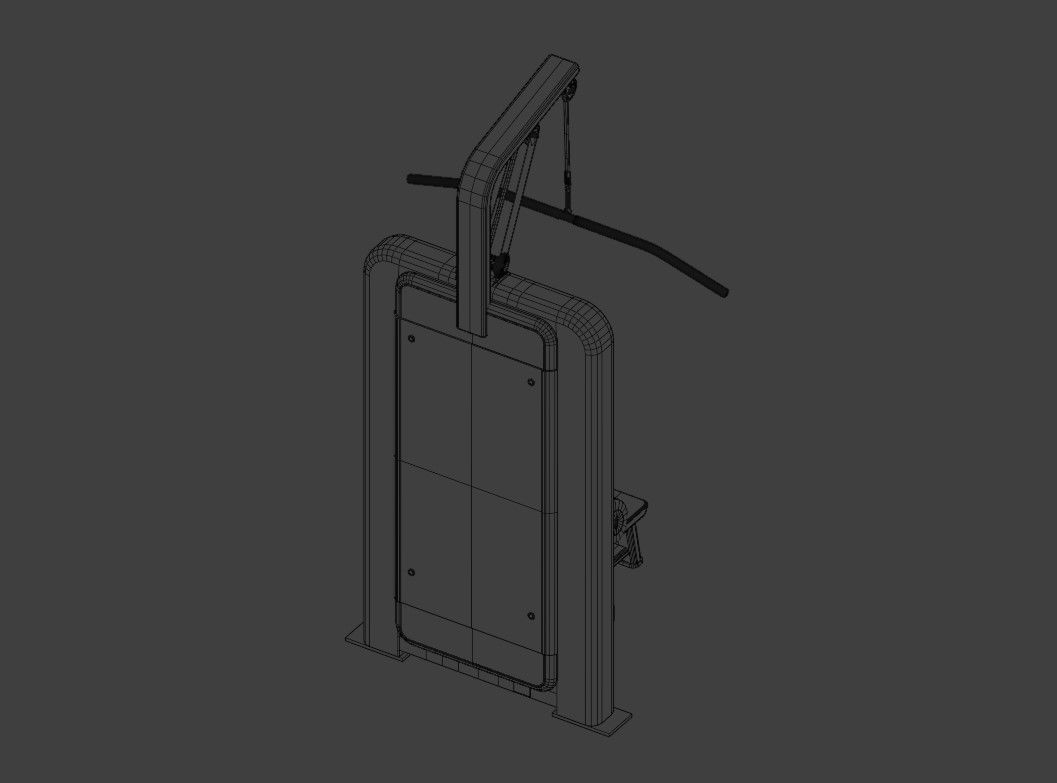  Lat Pulldown Machine 3D model_12
