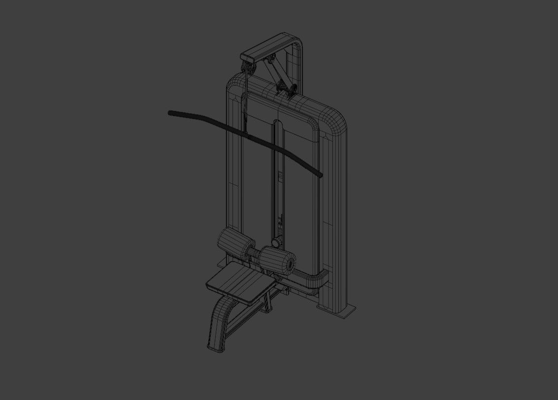  Lat Pulldown Machine 3D model_15