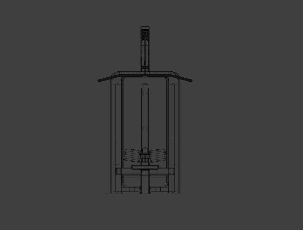  Lat Pulldown Machine 3D model_16