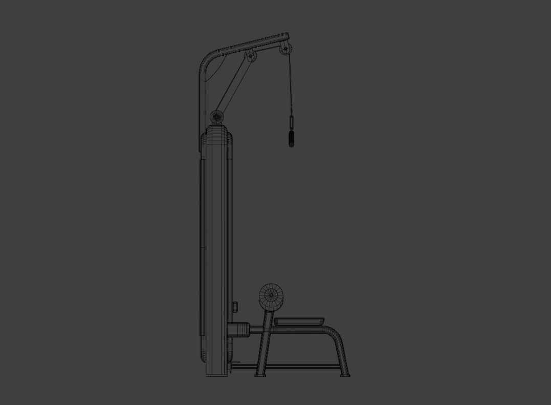  Lat Pulldown Machine 3D model_18
