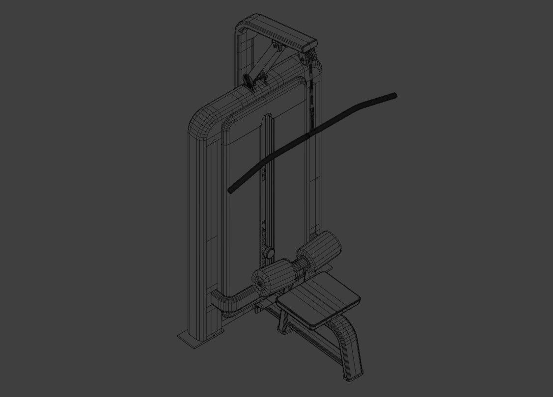  Lat Pulldown Machine 3D model_11