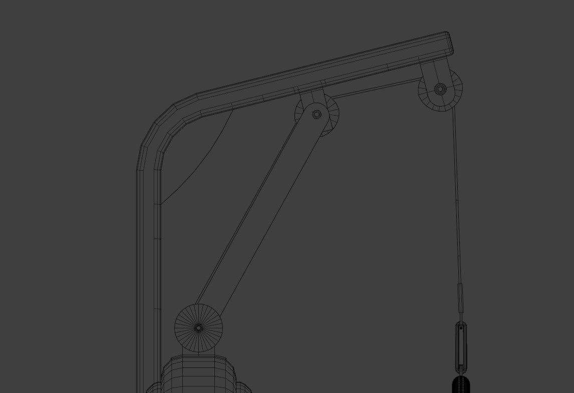  Lat Pulldown Machine 3D model_10
