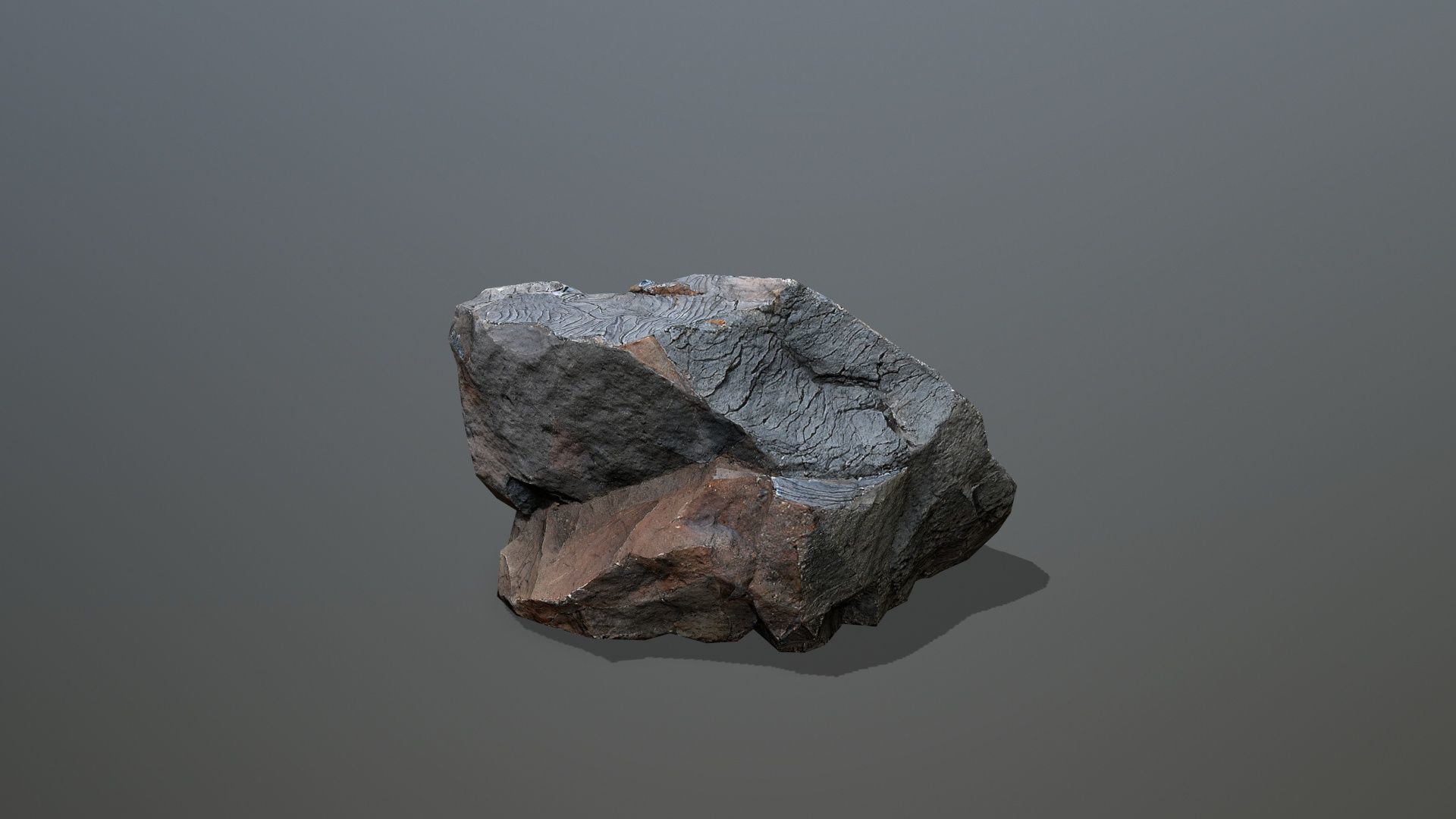 volcanic rocks Low-poly 3D model_5
