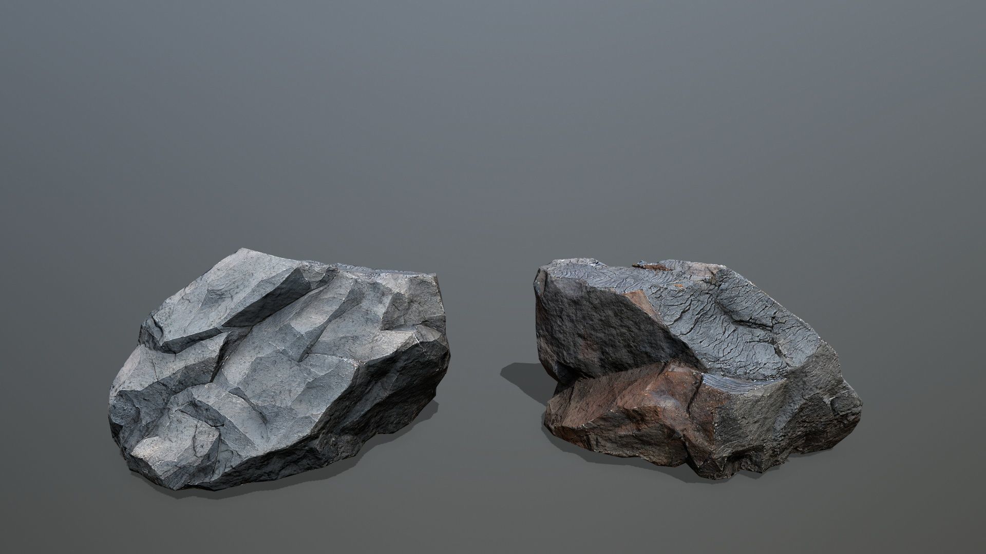 volcanic rocks Low-poly 3D model_15