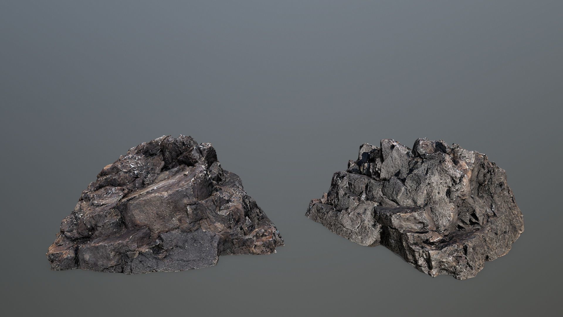 volcanic rocks Low-poly 3D model_18