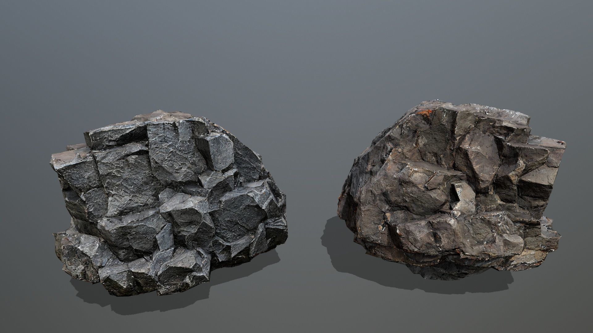volcanic rocks Low-poly 3D model_13