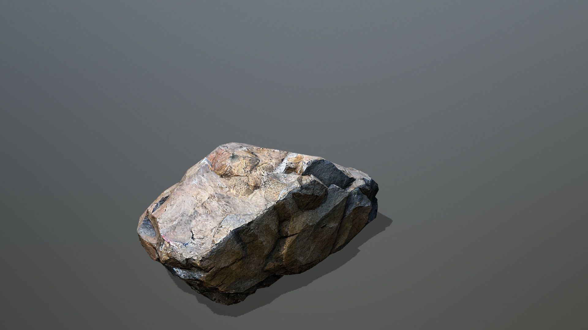 volcanic rocks Low-poly 3D model_10