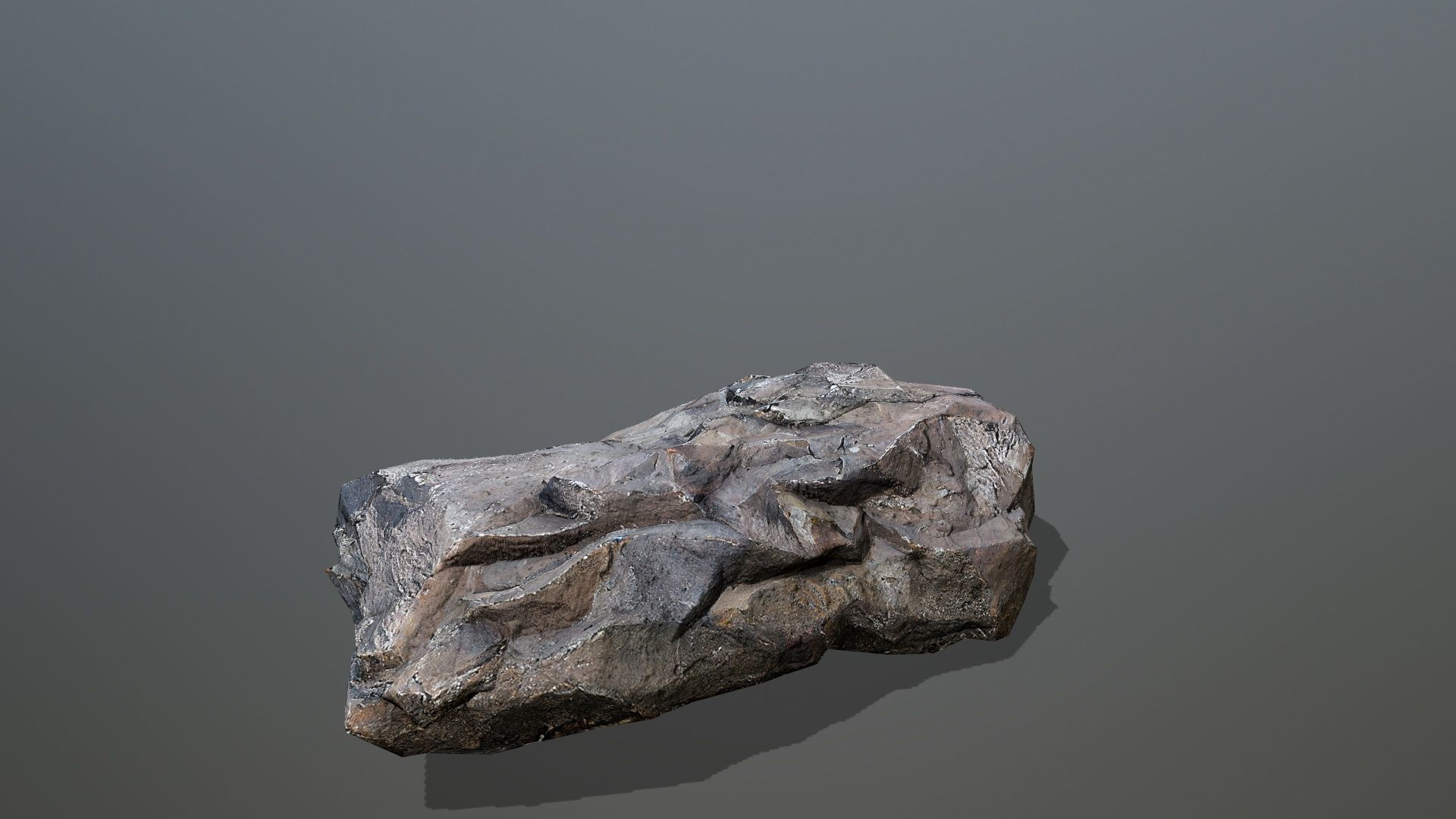 volcanic rocks Low-poly 3D model_9