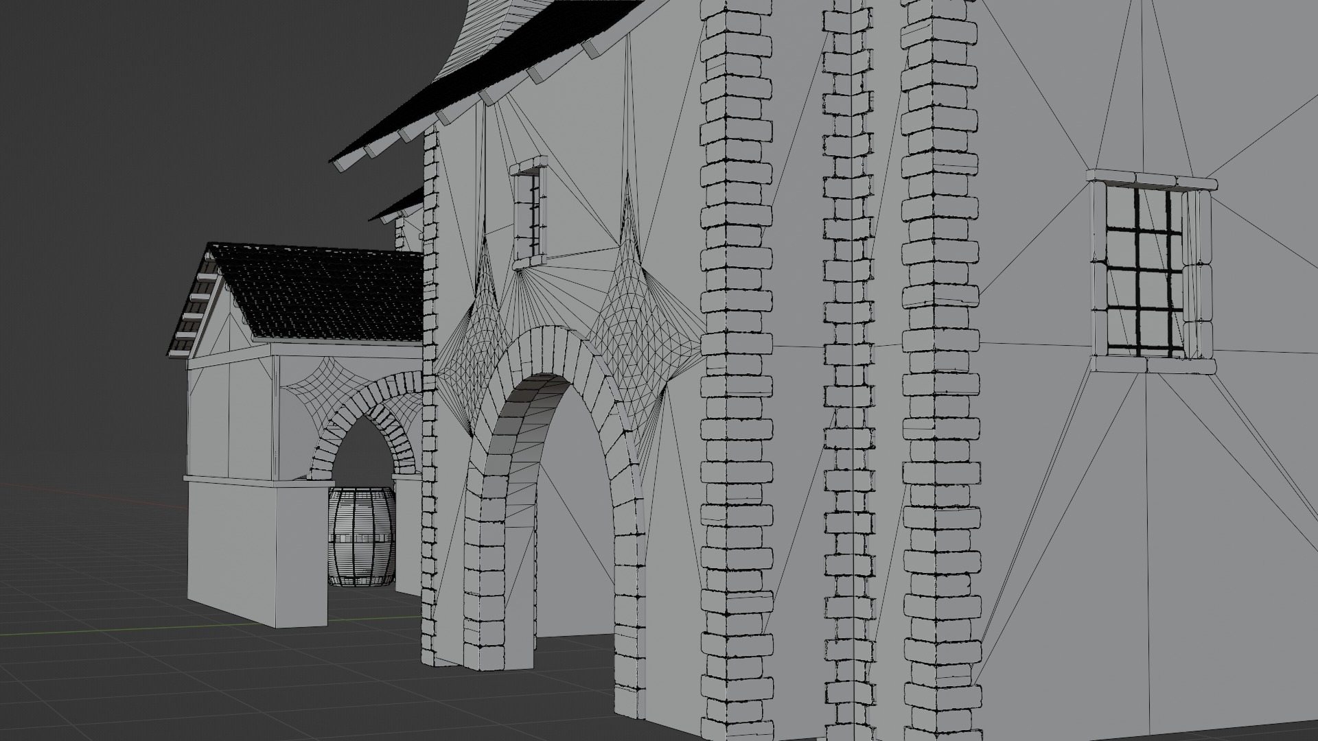 Medieval House 3D model_17