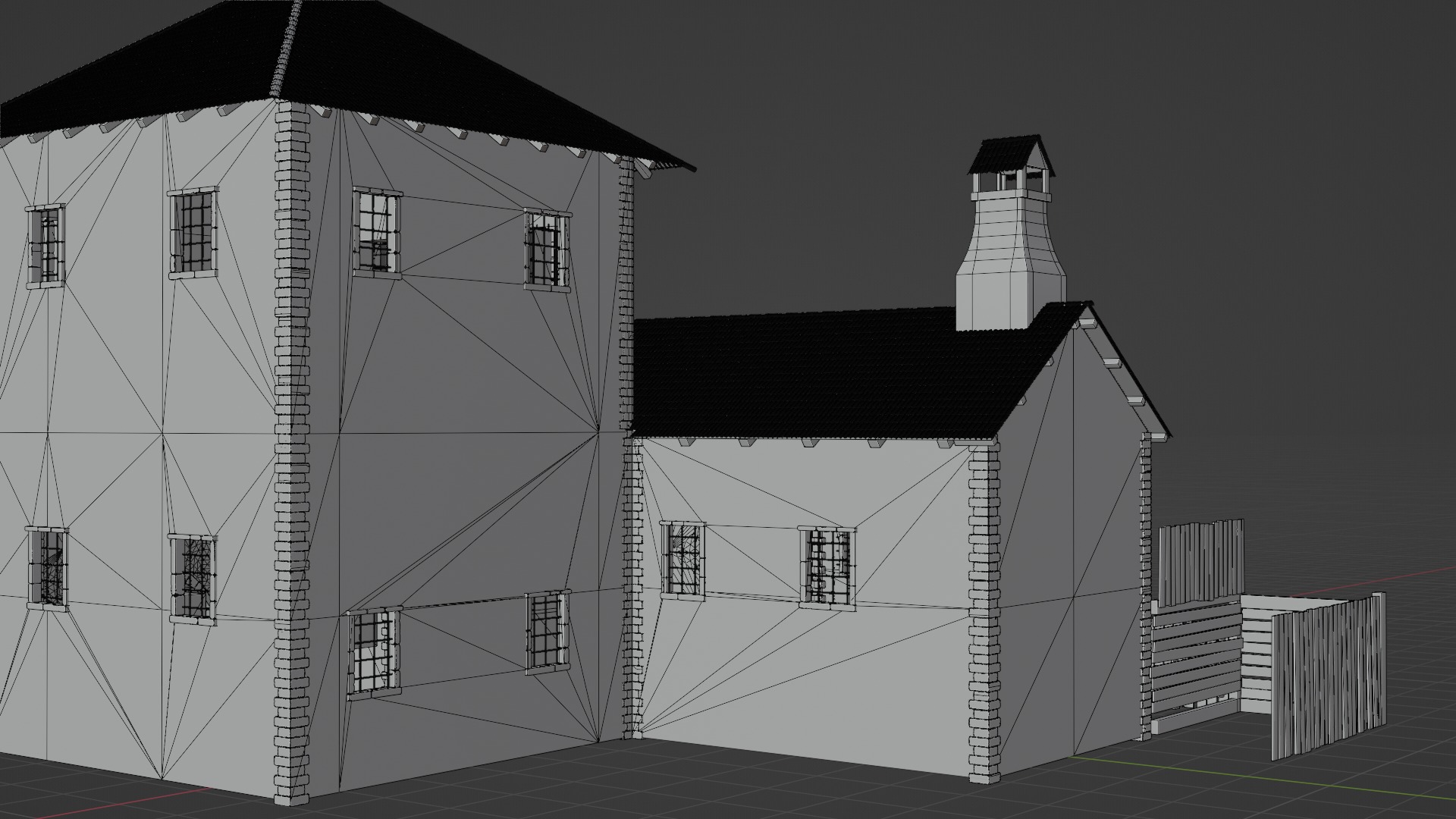Medieval House 3D model_13