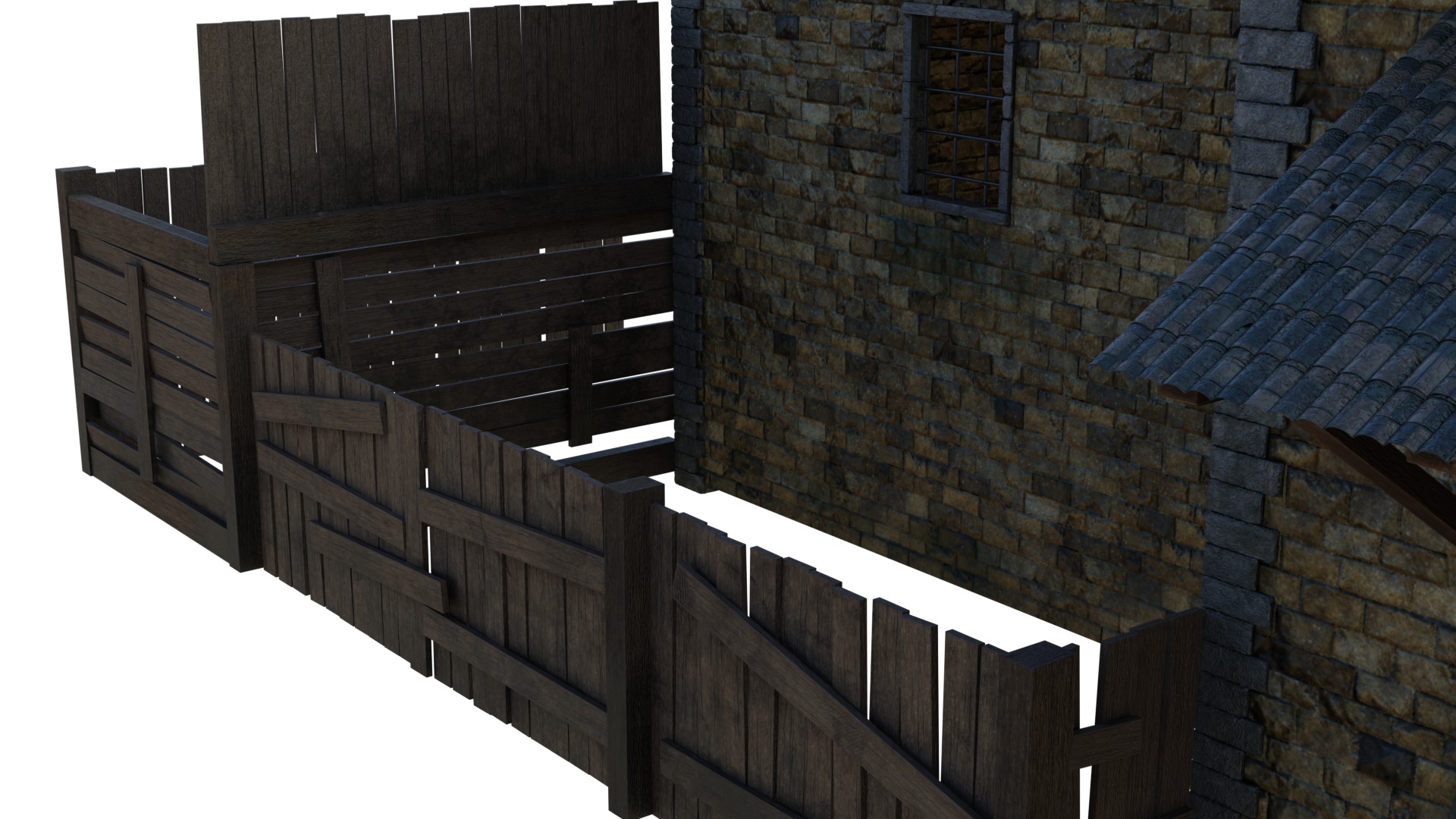 Medieval House 3D model_9