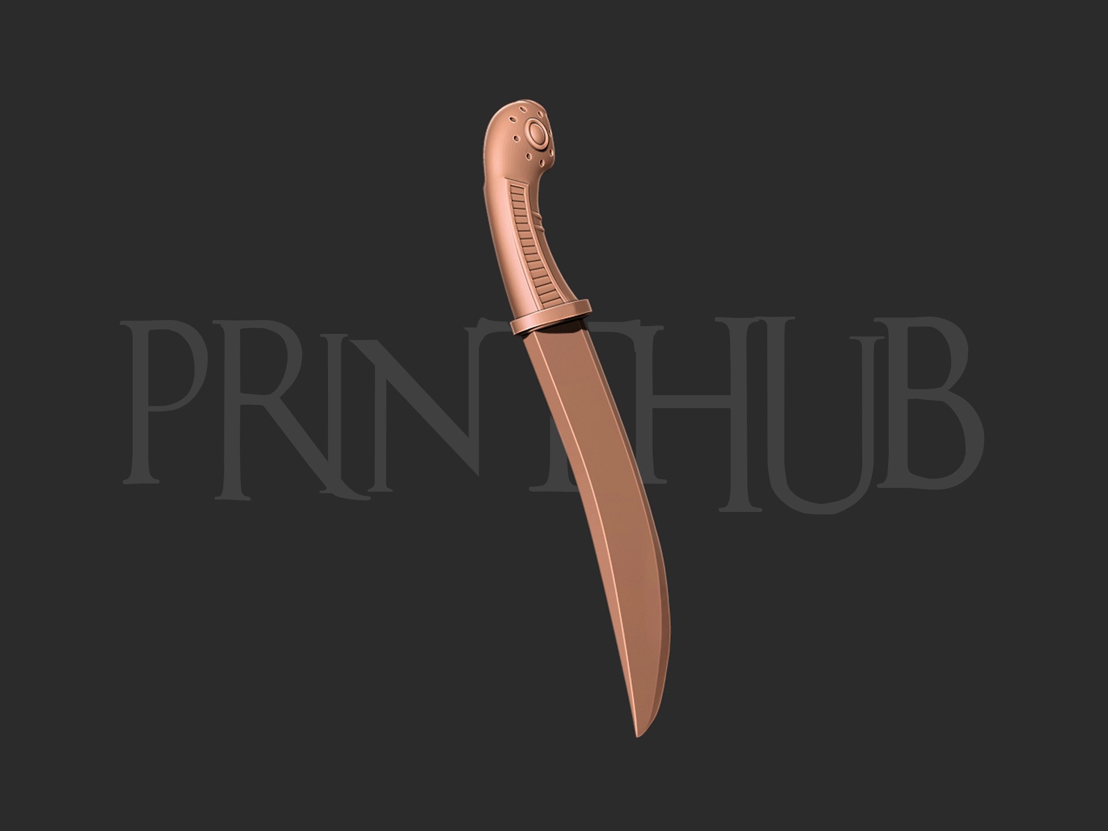 One piece ace dagger cosplay 3D print model_2