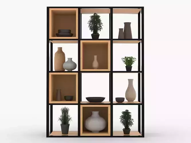 Modern Grid Shelving