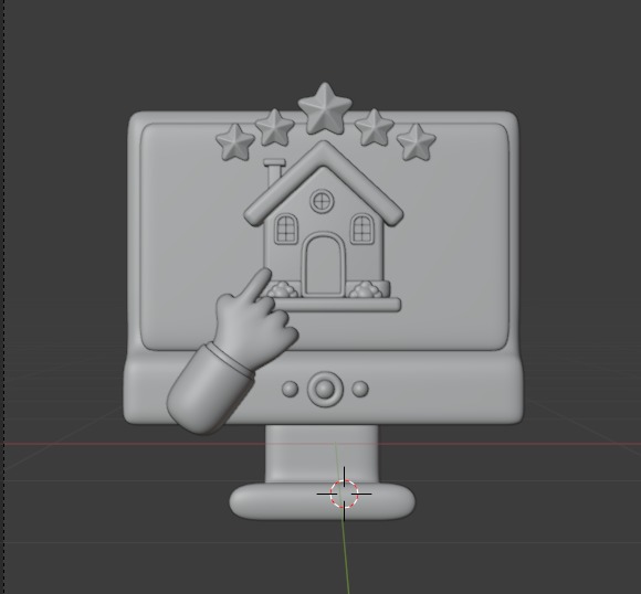 Real State 3d Illustration  Icon Pack 3D model_39