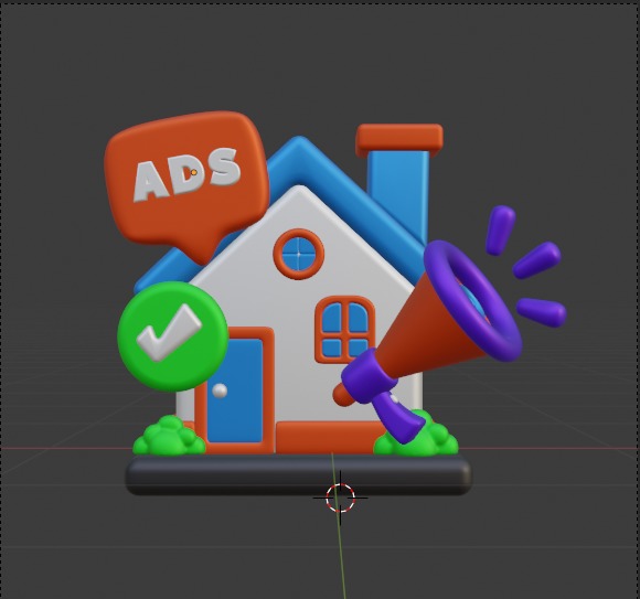 Real State 3d Illustration  Icon Pack 3D model_56