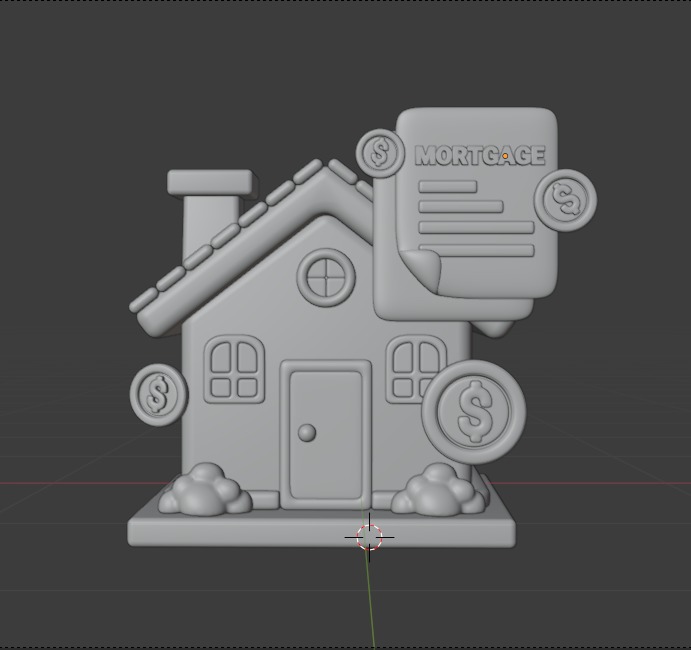 Real State 3d Illustration  Icon Pack 3D model_21