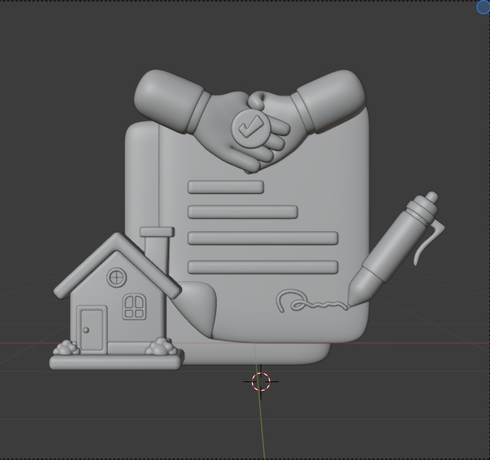 Real State 3d Illustration  Icon Pack 3D model_60