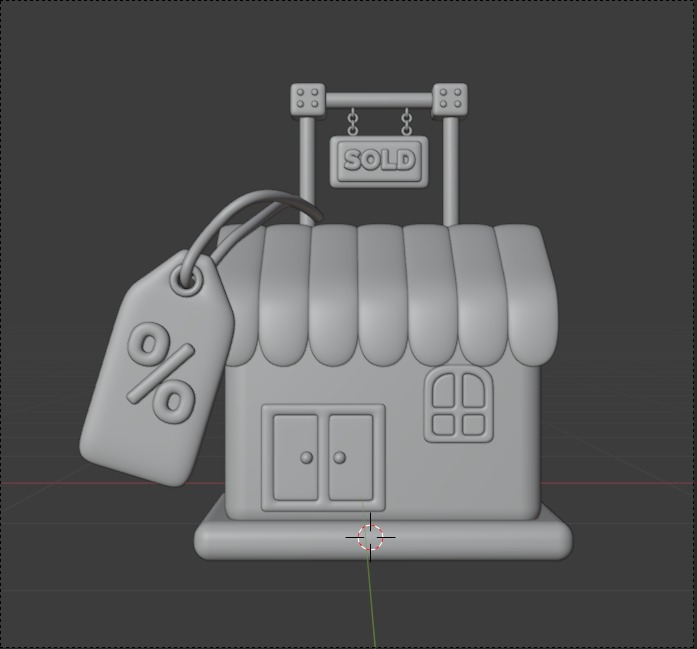 Real State 3d Illustration  Icon Pack 3D model_36