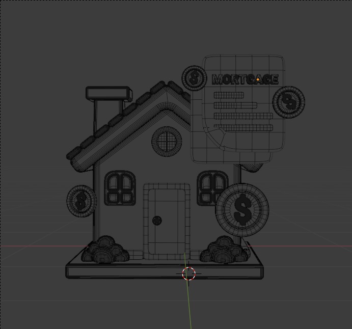 Real State 3d Illustration  Icon Pack 3D model_22