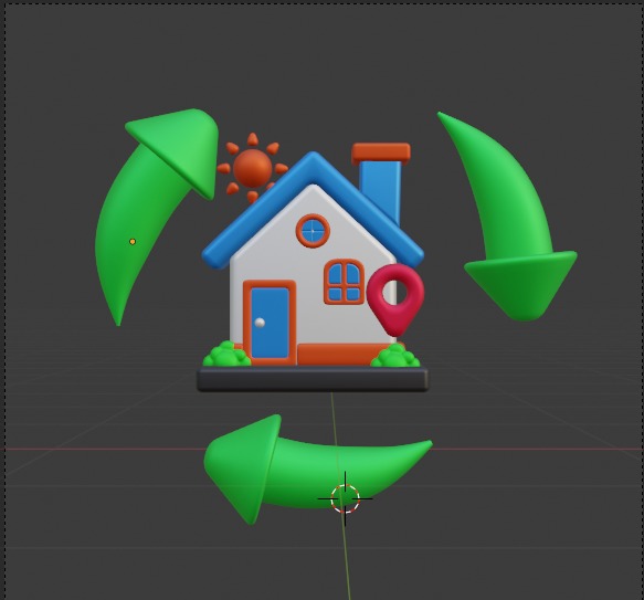 Real State 3d Illustration  Icon Pack 3D model_50