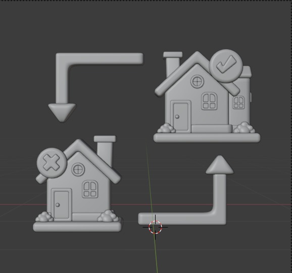 Real State 3d Illustration  Icon Pack 3D model_51