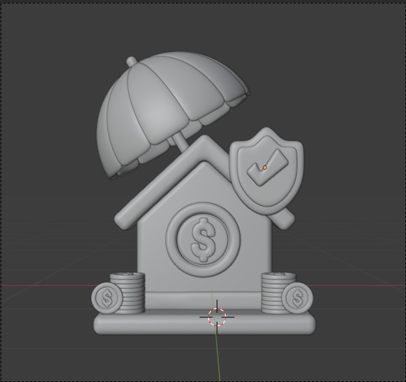 Real State 3d Illustration  Icon Pack 3D model_57