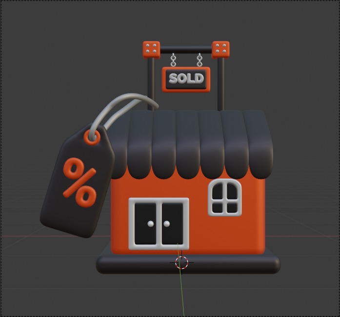 Real State 3d Illustration  Icon Pack 3D model_37