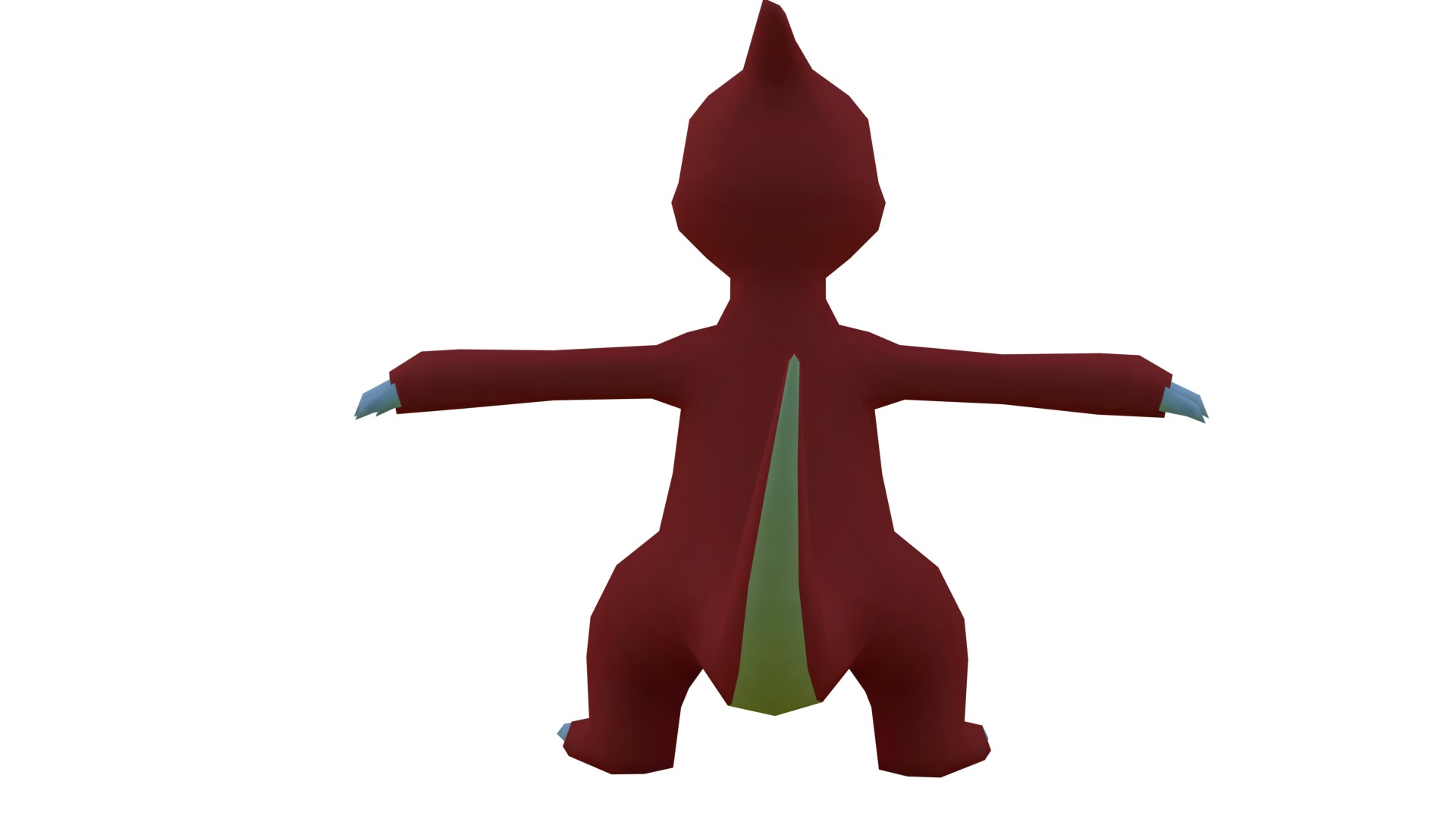 Charmeleon pokemon Low-poly 3D model_4