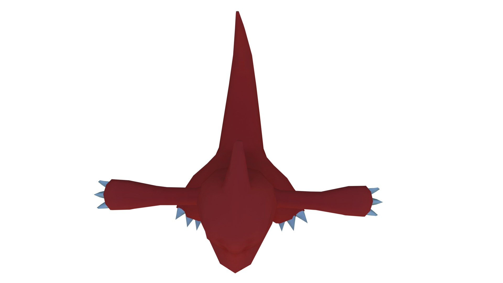 Charmeleon pokemon Low-poly 3D model_6