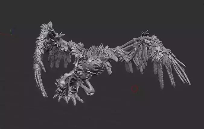 Carrion - Undead Vultures 3D Model