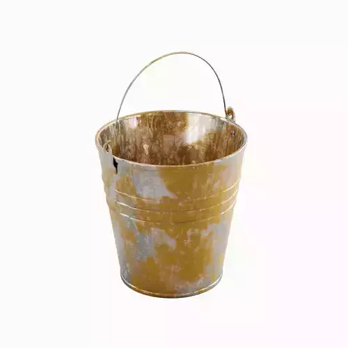 Painted Scrapped Steel Bucket 02