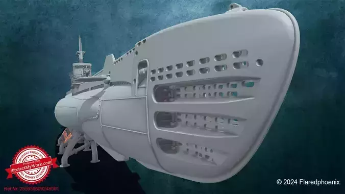 U-Boat British S Class Without Rivets 3D print model