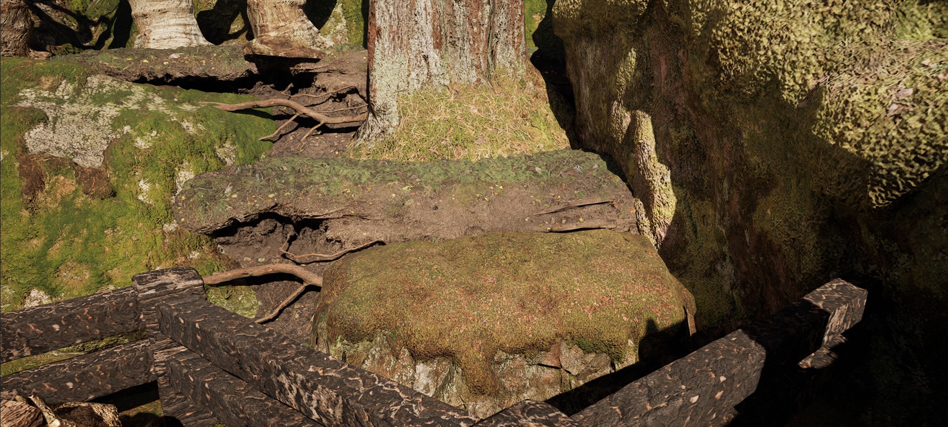 Farmer House and Barn in the Forest 3D model_47