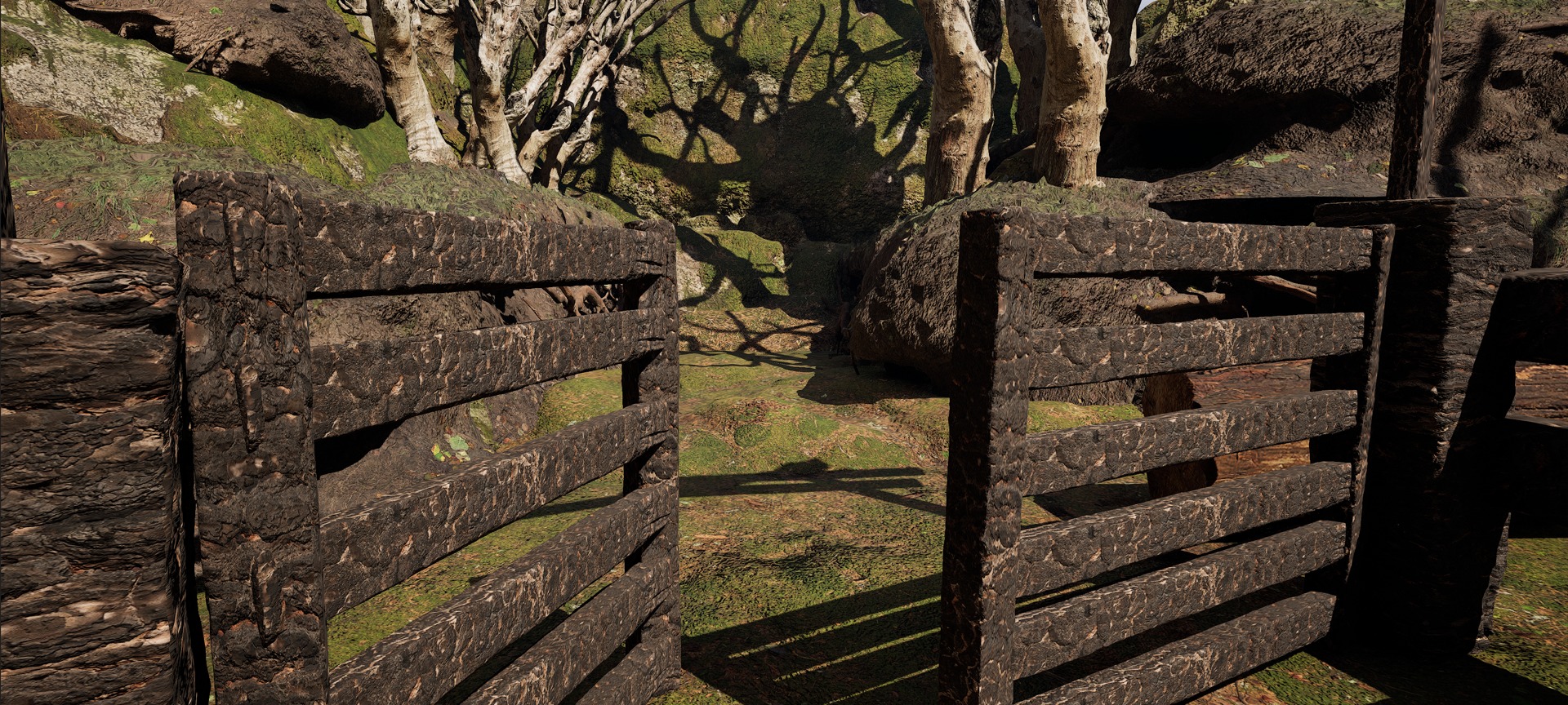 Farmer House and Barn in the Forest 3D model_56