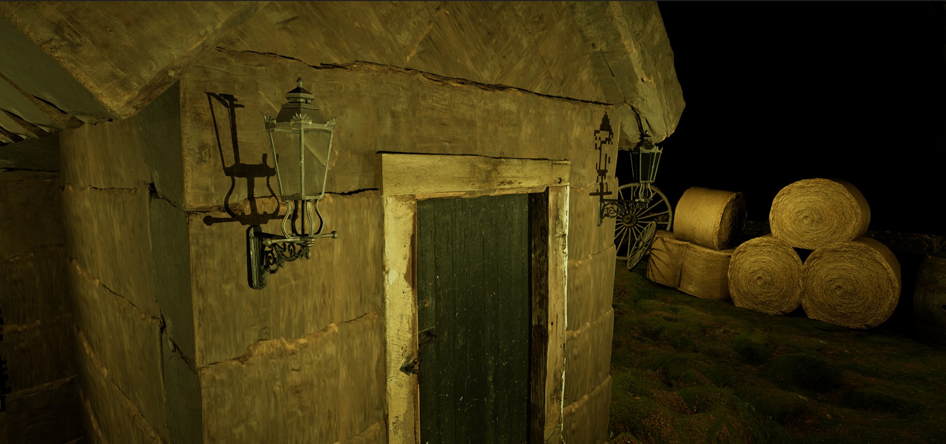 Farmer House and Barn in the Forest 3D model_92