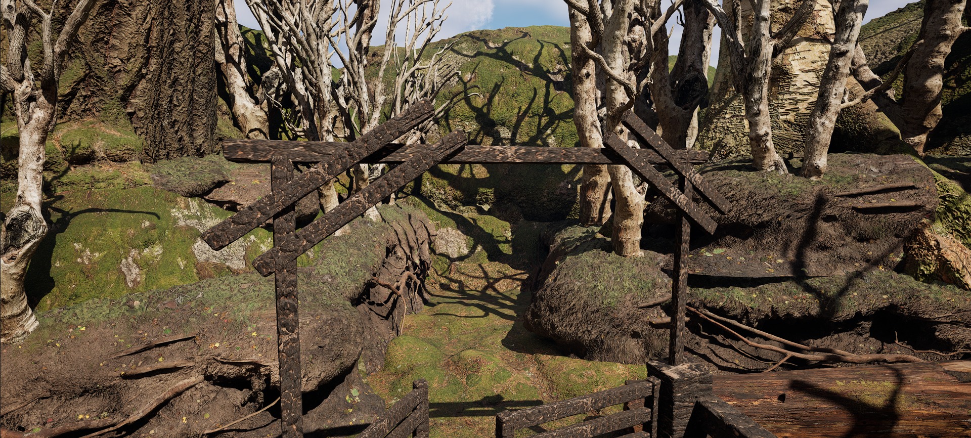 Farmer House and Barn in the Forest 3D model_57