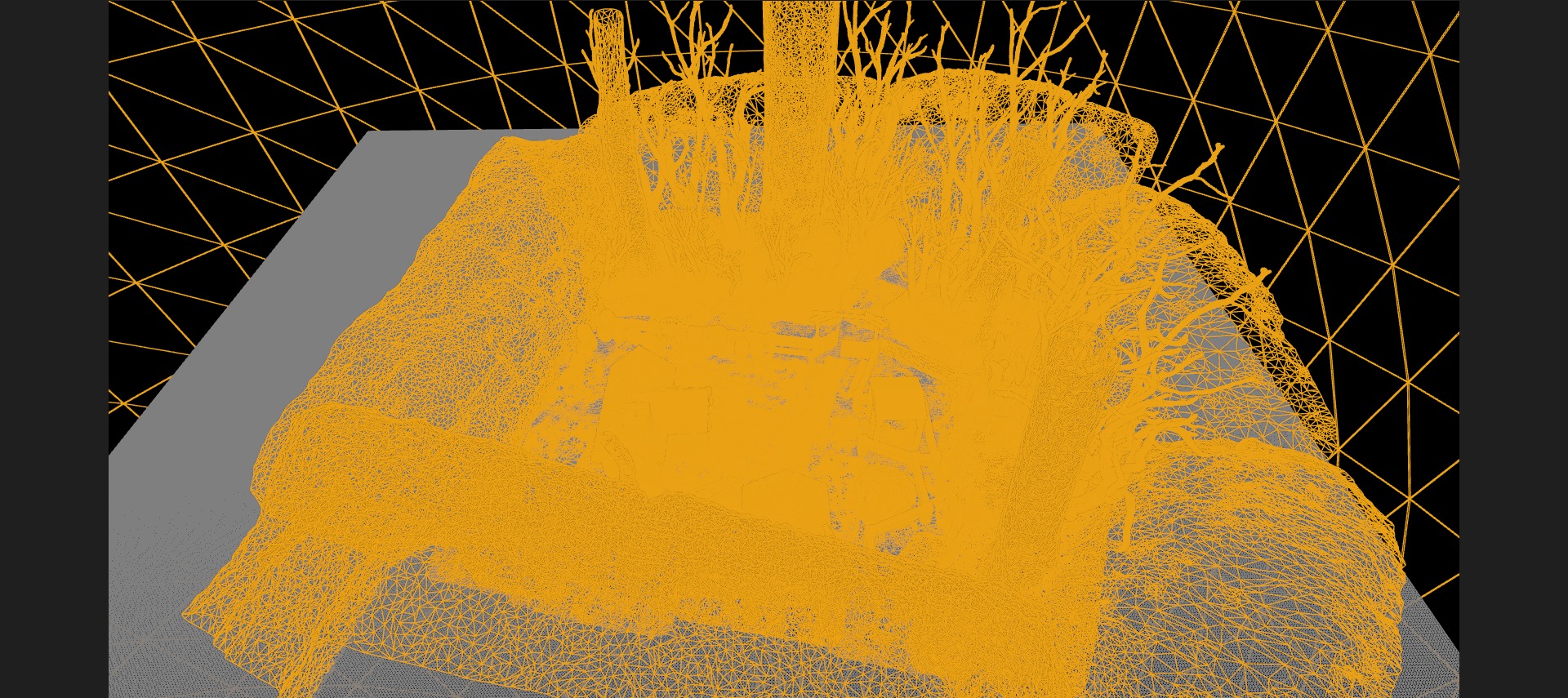 Farmer House and Barn in the Forest 3D model_104