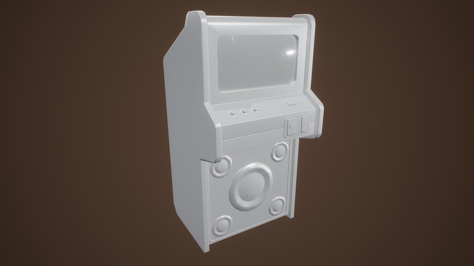 Jukebox Machine Low-poly 3D model_6