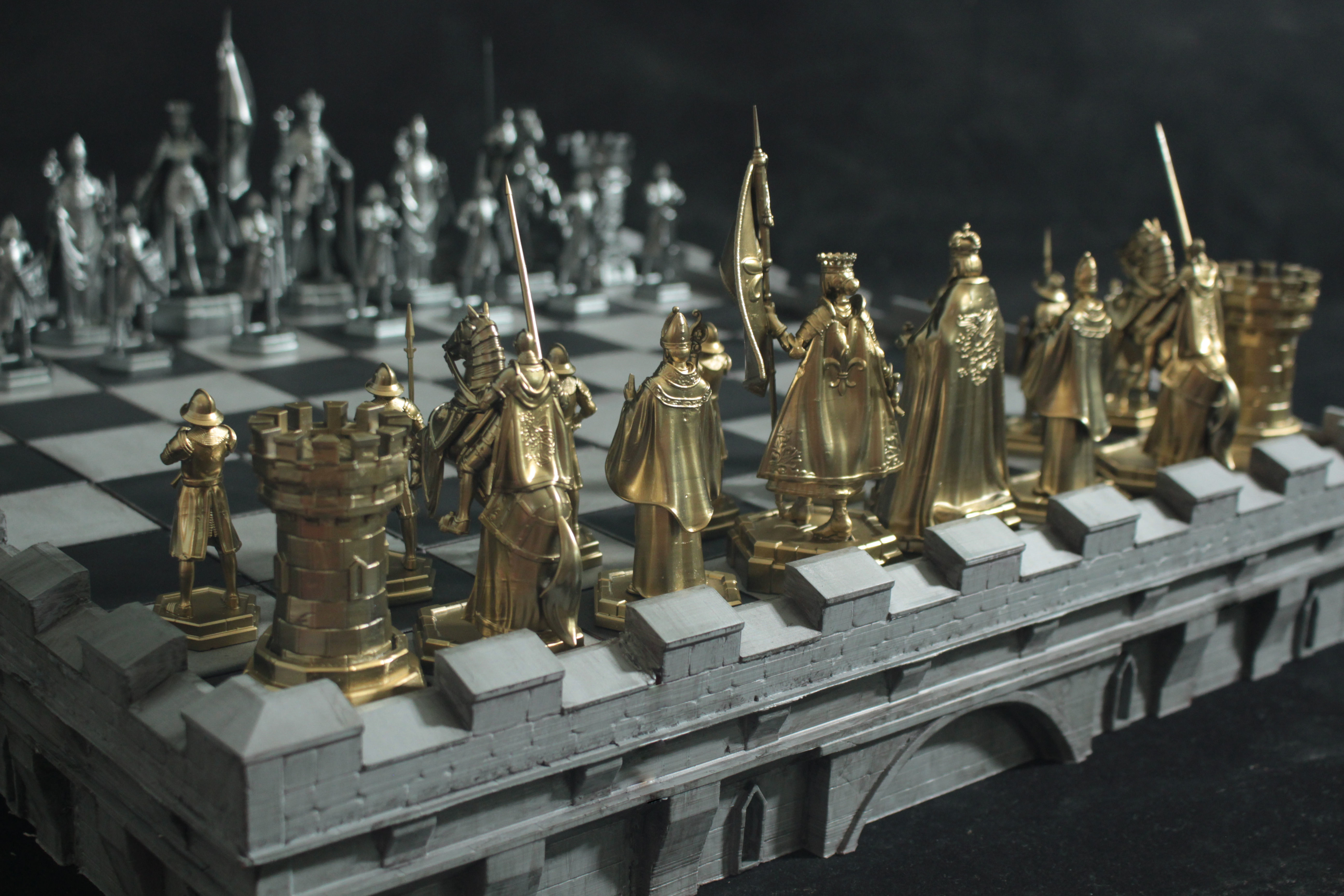 Medieval Chess Set - 3d Print Model 3D print model_5