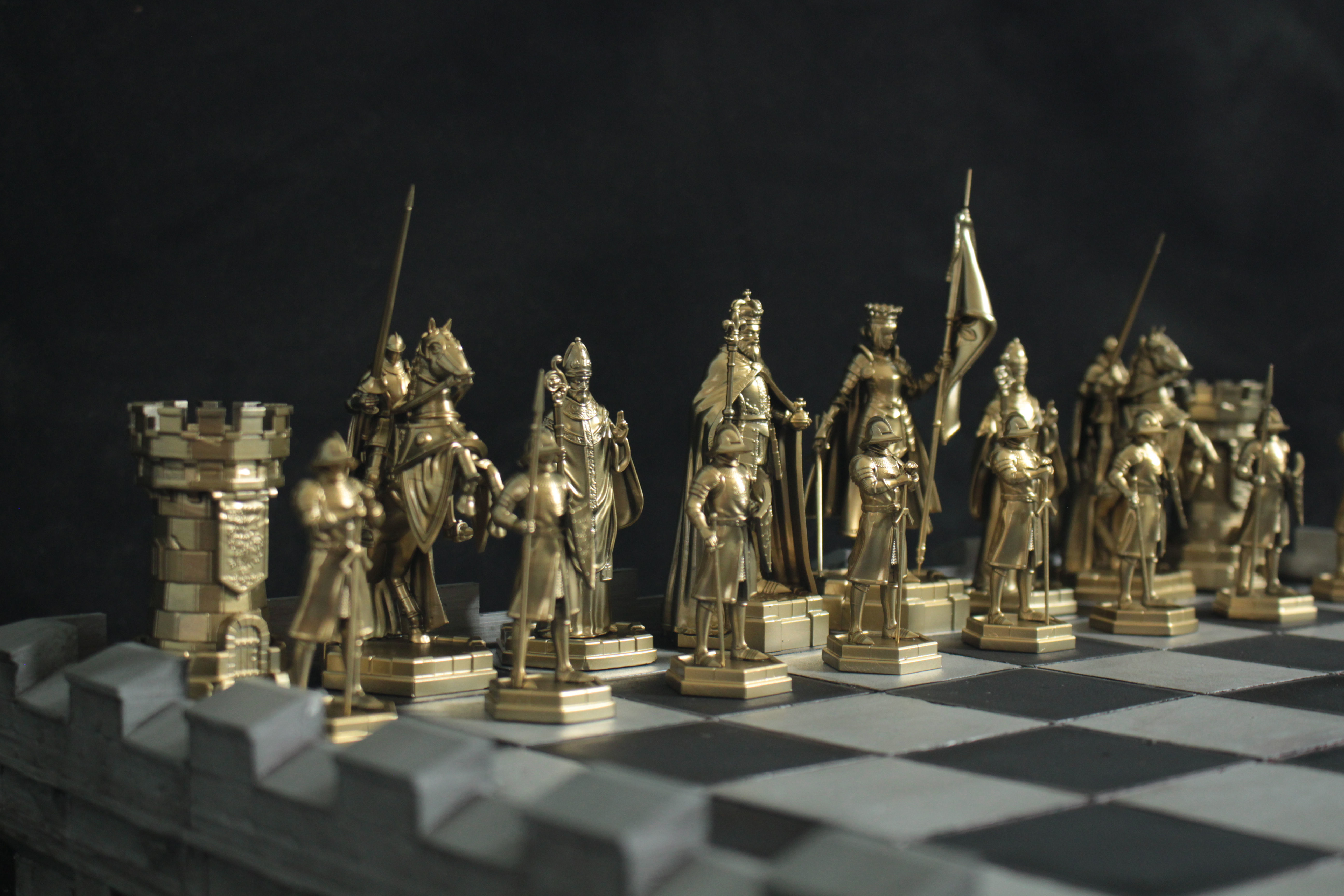 Medieval Chess Set - 3d Print Model 3D print model_9