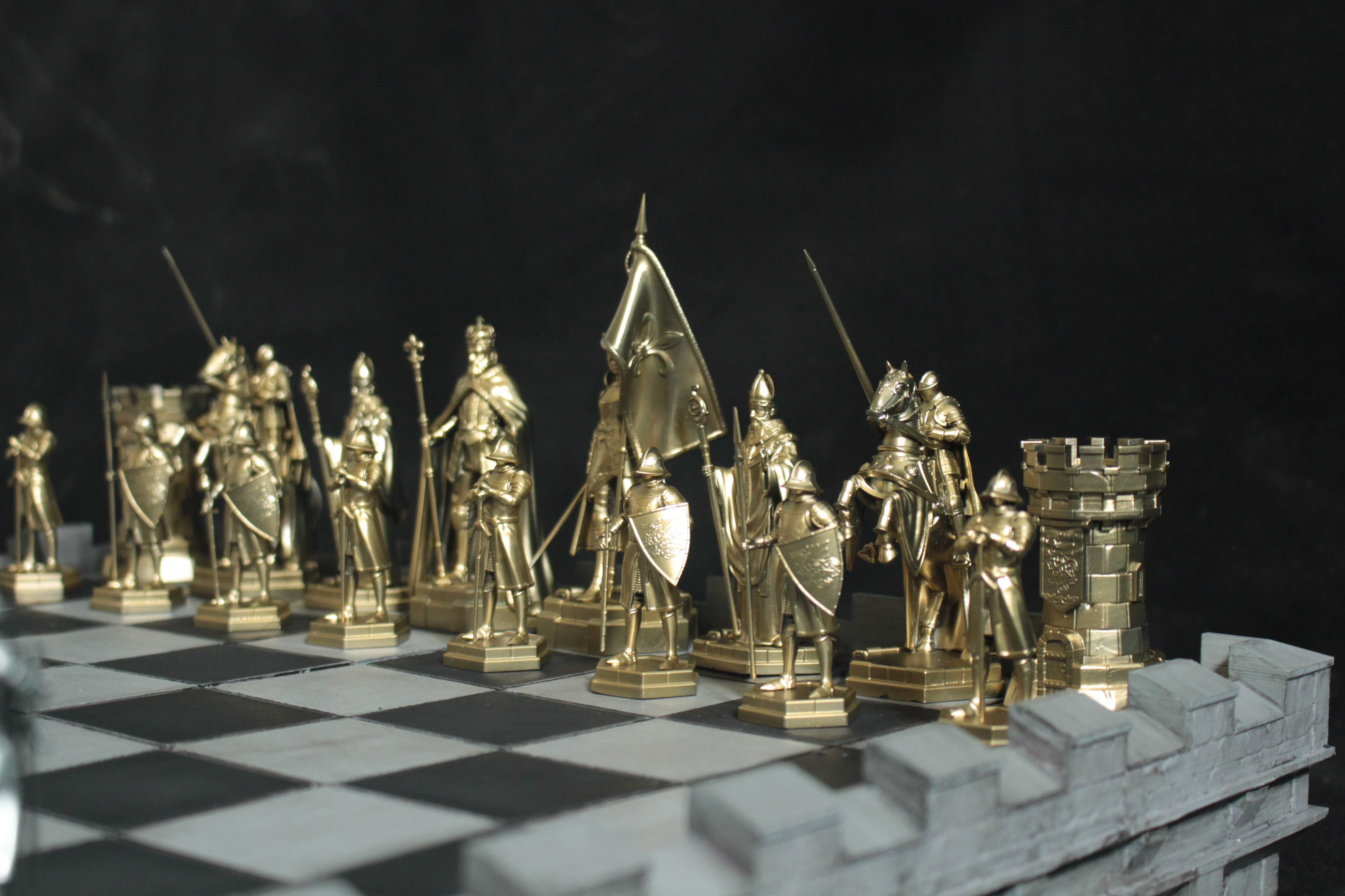 Medieval Chess Set - 3d Print Model 3D print model_8
