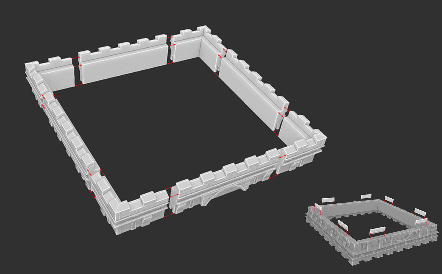 Medieval Chess Set - 3d Print Model 3D print model_10